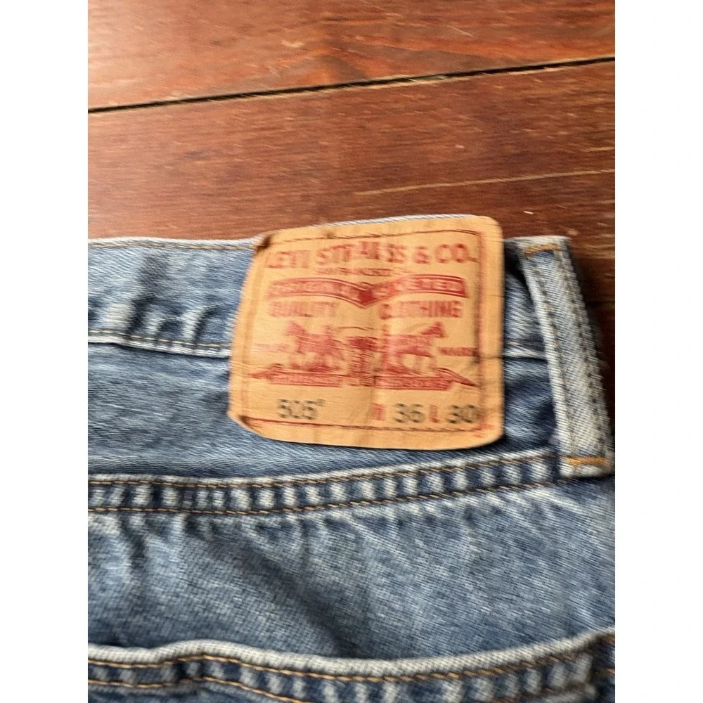Levi's 505 36x30 Vintage Y2K Blue Denim Jeans Men's